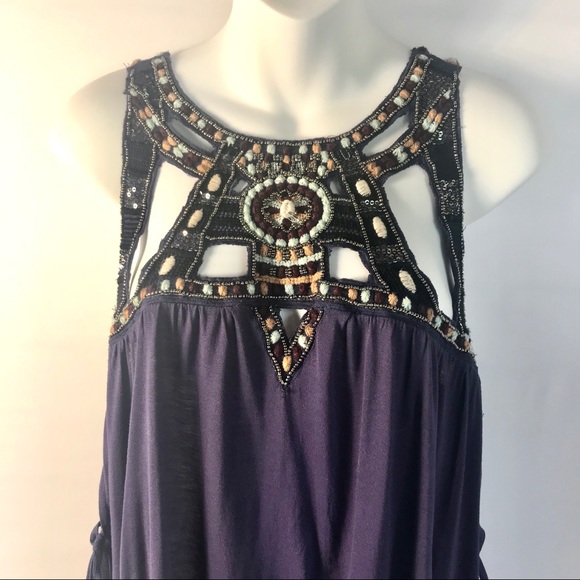 NWT Free People Vision Quest Beaded Boho Tunic - Picture 4 of 8